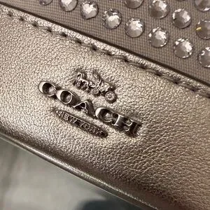 Coach | Bags | Coach Metallic Rhinestone Silver Mini Bucket Bag | Poshmark